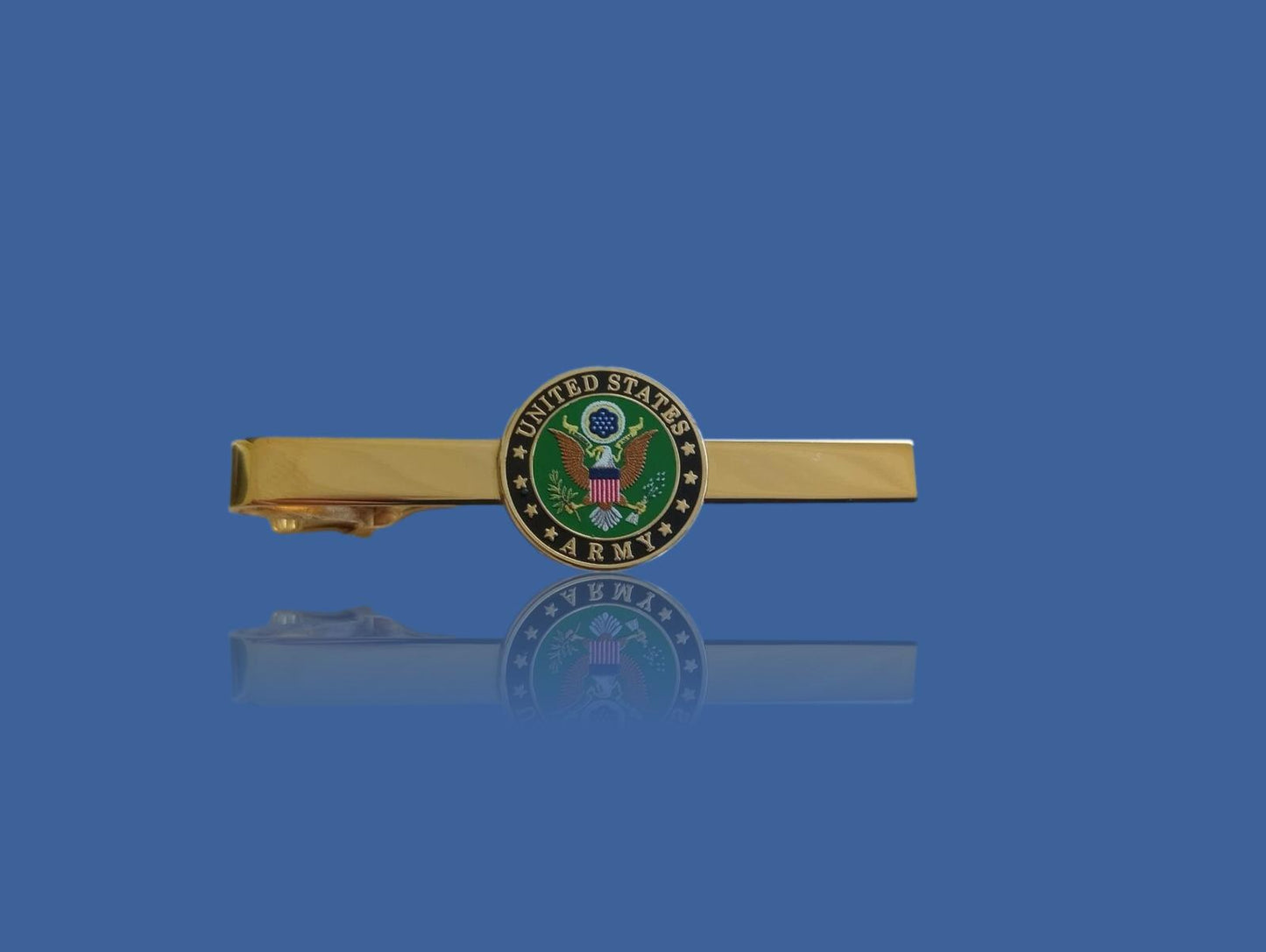 U.S MILITARY ARMY TIE BAR OR TIE TAC CLIP ON TYPE UNITED STATES ARMY U.S.A MADE