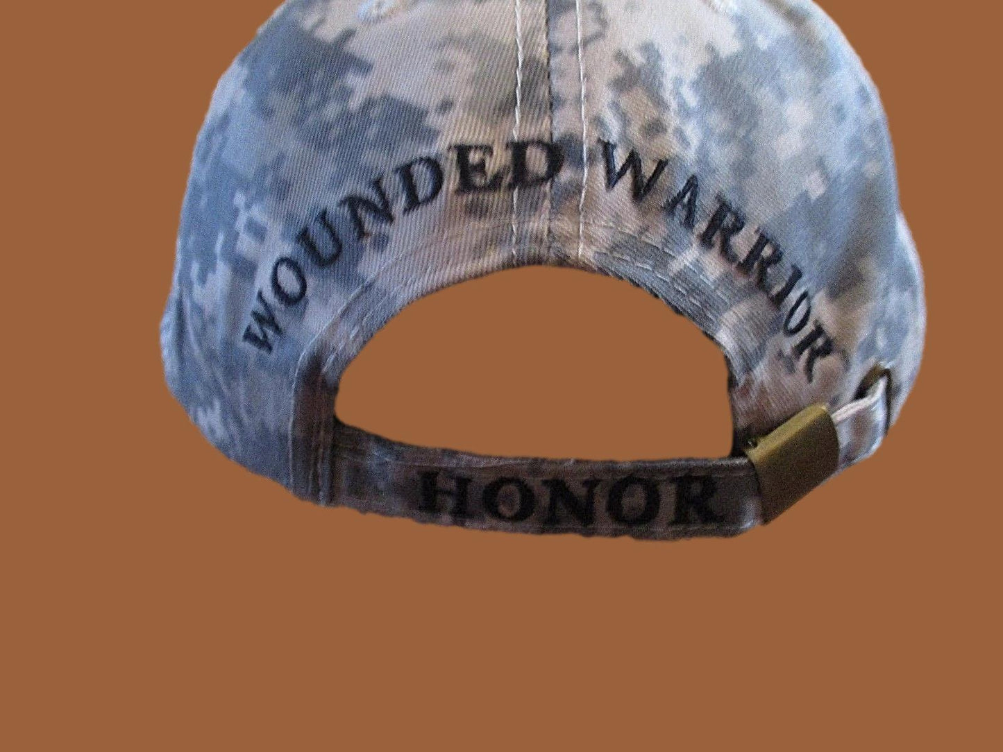 WOUNDED WARRIOR HONOR CAMOUFLAGE HAT CAP FREEDOM ISN'T FREE ON BILL