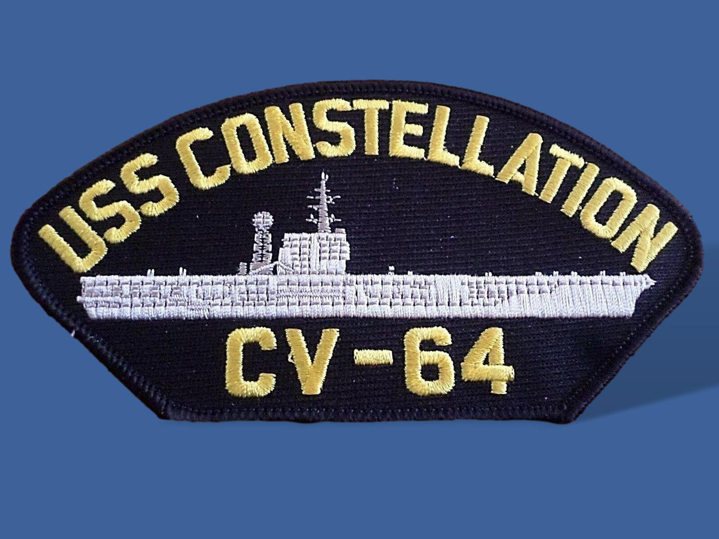 USS CONSTELLATION CV-64 U.S NAVY SHIP HAT PATCH CARRIER USA MADE HEAT TRANSFER