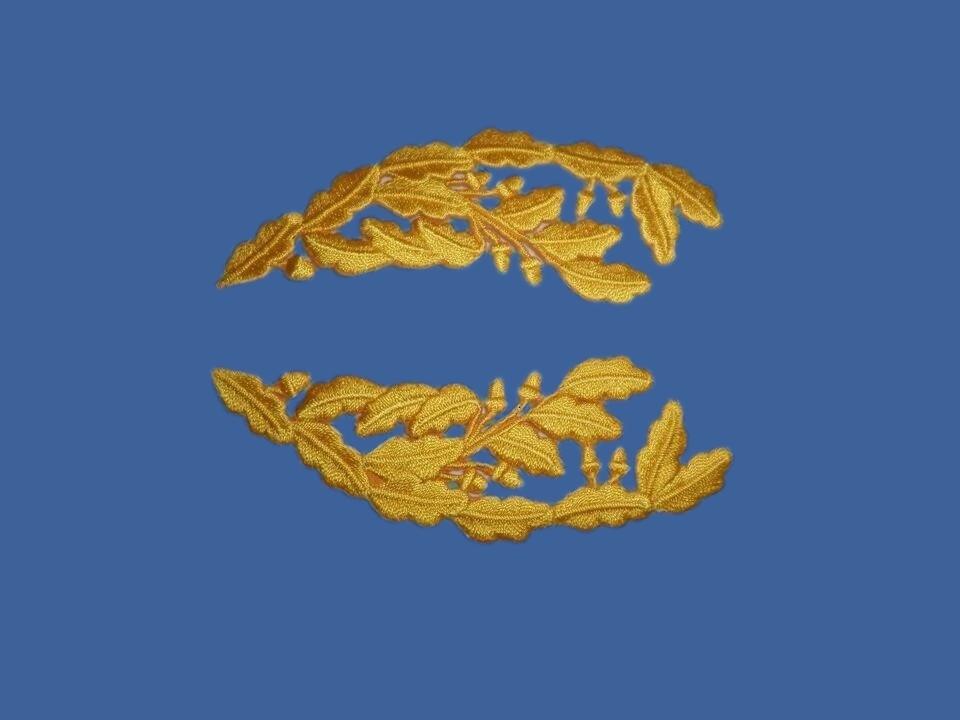 U.S MILITARY EMBROIDERED NAVY SCRAMBLED EGGS IRON ON FOR ADMIRAL OR GENERAL