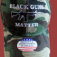 BLACK GUNS MATTER 6 PANEL CAP EMBROIDERED HAT CAMOUFLAGE 2nd AMENDMENT