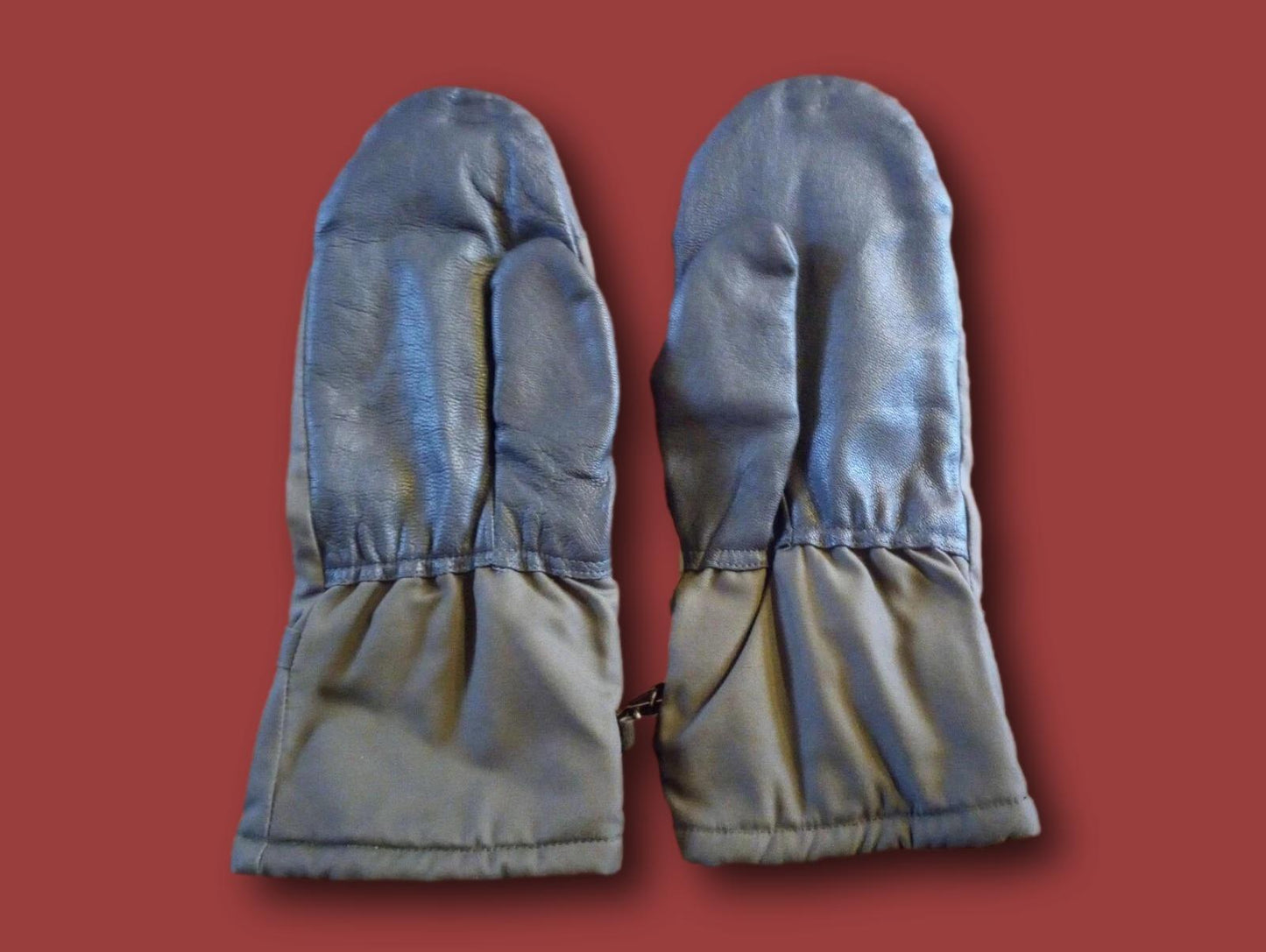 GERMAN MILITARY LINED MITTENS ARMY COLD WEATHER LEATHER PALMS SURPLUS