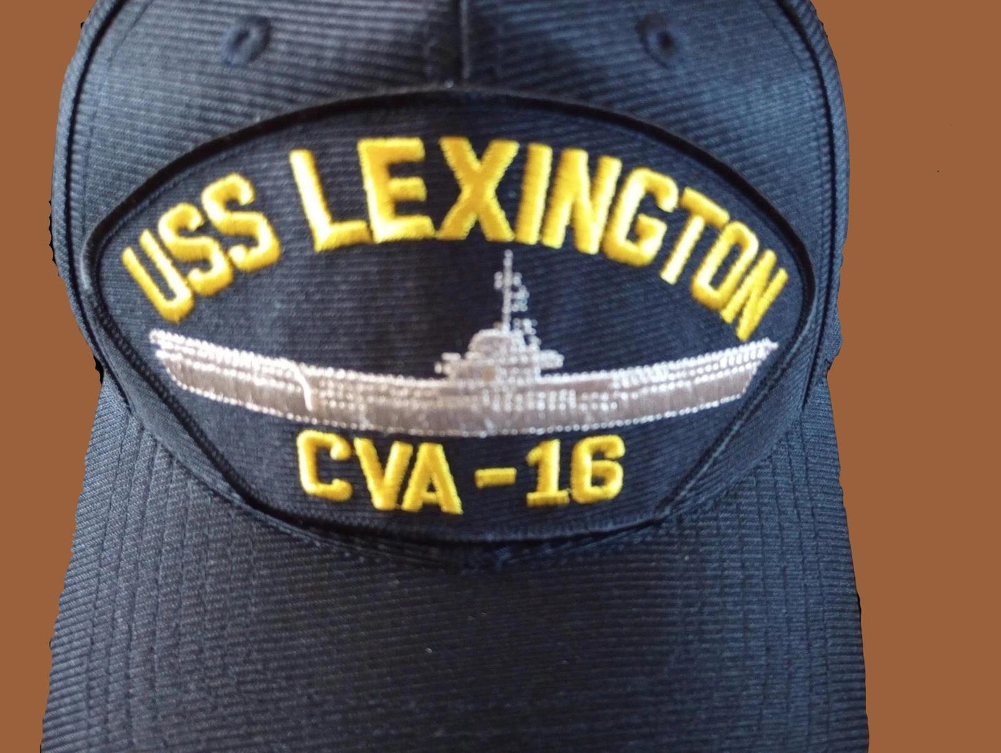 USS LEXINGTON CVA-16 NAVY SHIP HAT U.S MILITARY OFFICIAL BALL CAP U.S.A MADE