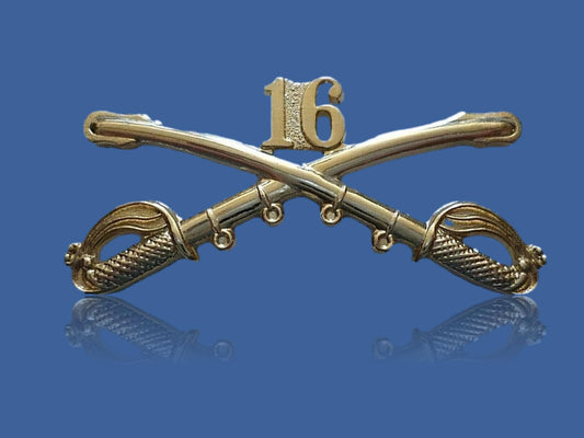 16th CAVALRY SWORDS SABERS MILITARY HAT PIN 16th CAVALRY REGIMENT BADGE U.S ARMY