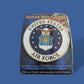 U.S AIR FORCE METAL MEDALLION ENAMEL SHADOW BOX PRESENTATION EMBLEM PLAQUE 4 X 4