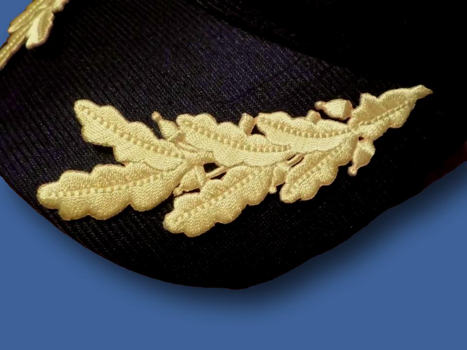 U.S MILITARY EMBROIDERED ARMY OFFICERS SCRAMBLED EGGS FRETTING IRON ON PATCHES