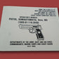 U.S ARMY BERETTA TAURUS HANDBOOK 92F TM PISTOL OPERATORS MAINTENANCE INSTRUCTION