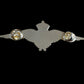 BRITISH ROYAL AIR FORCE MILITARY WINGS BADGE 3 1/4" DOUBLE POST METAL PIN