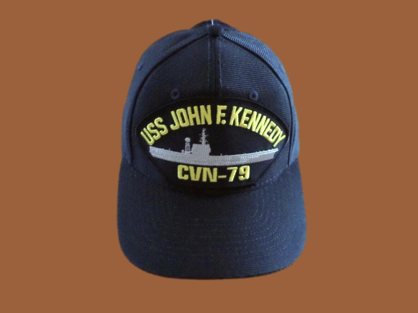 USS JOHN F KENNEDY CVN- 79 NAVY SHIP HAT OFFICIAL U.S MILITARY BALL CAP USA MADE