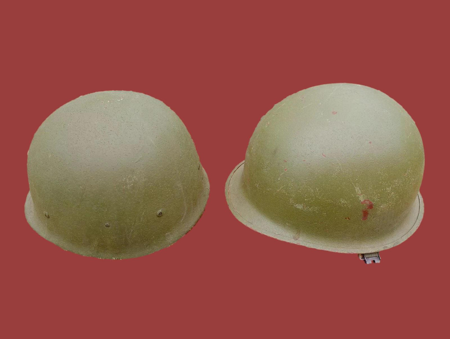U.S MIITARY M1 HELMET VIETNAM ERA STEEL POT LINER & COVER COMPLETE SET GENUINE