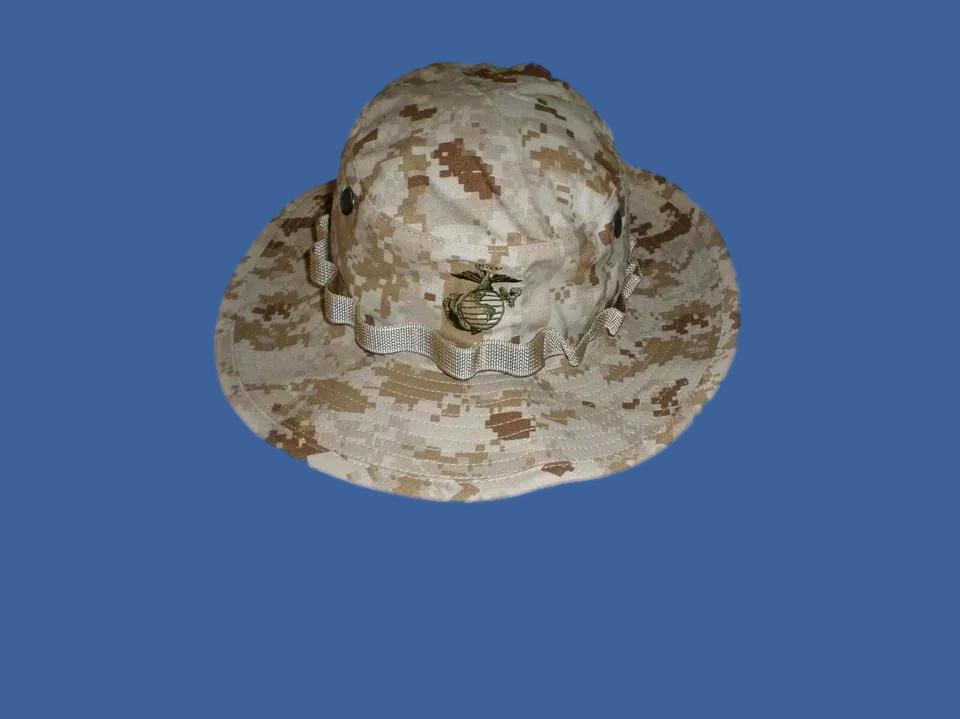 MARINE CORPS BOONIE HAT USMC DIGITAL DESERT MARPAT CAMOUFLAGE USA MADE  M-L-XL