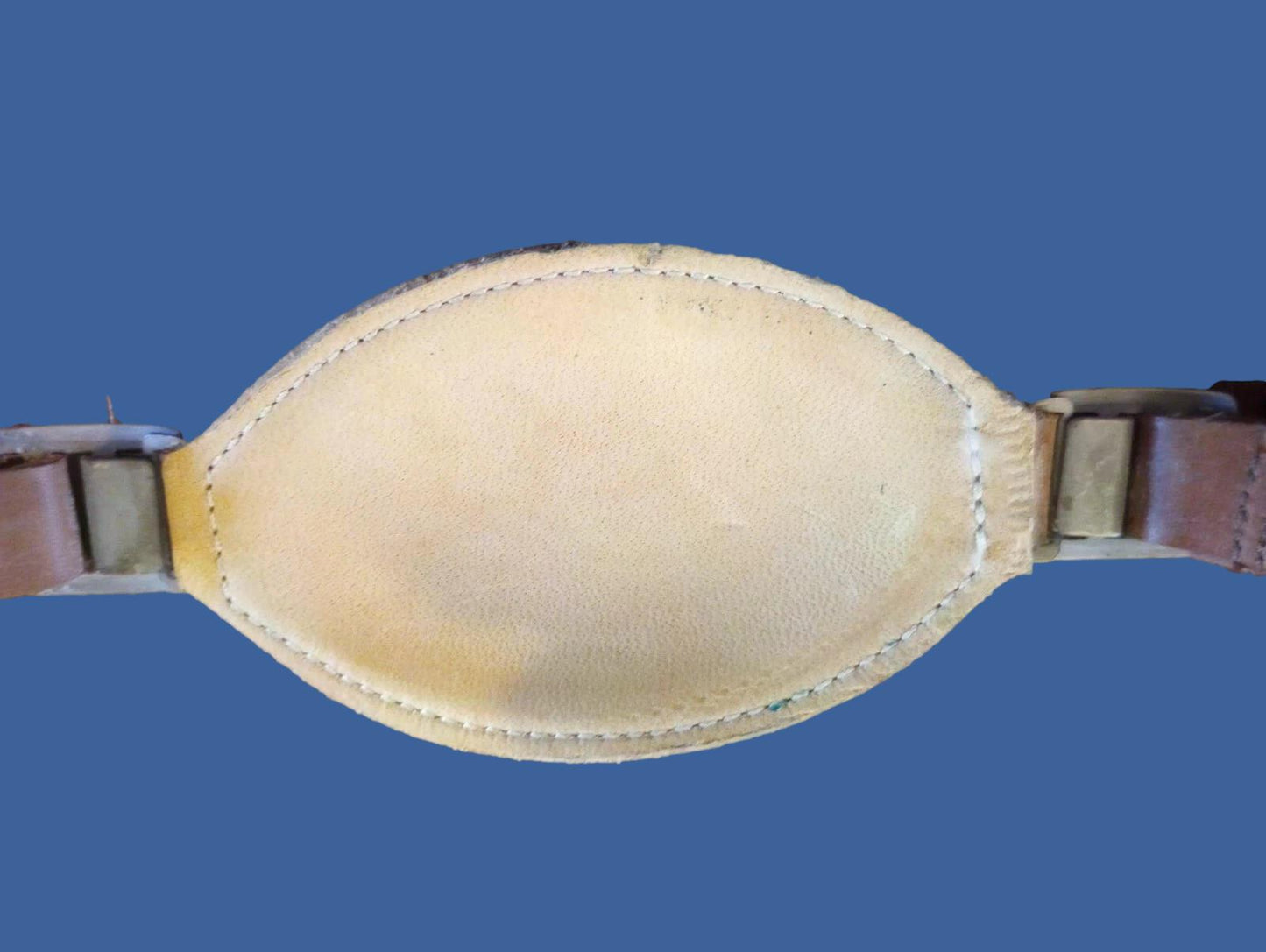 WWII U.S MILITARY NAVY HELMET TALKER LEATHER CHIN STRAP NOS ORIGINAL