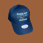 BLACK GUNS MATTER 6 PANEL CAP EMBROIDERED HAT 2nd AMENDMENT NAVY BLUE