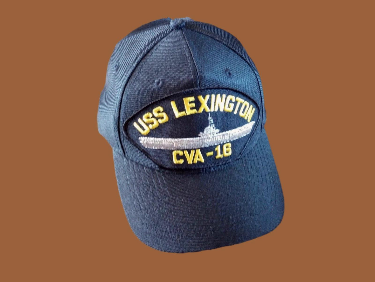 USS LEXINGTON CVA-16 NAVY SHIP HAT U.S MILITARY OFFICIAL BALL CAP U.S.A MADE