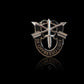 U.S MILITARY ARMY SPECIAL FORCES HAT PIN DE OPPRESSO LIBER FLASH BERET CAP PIN