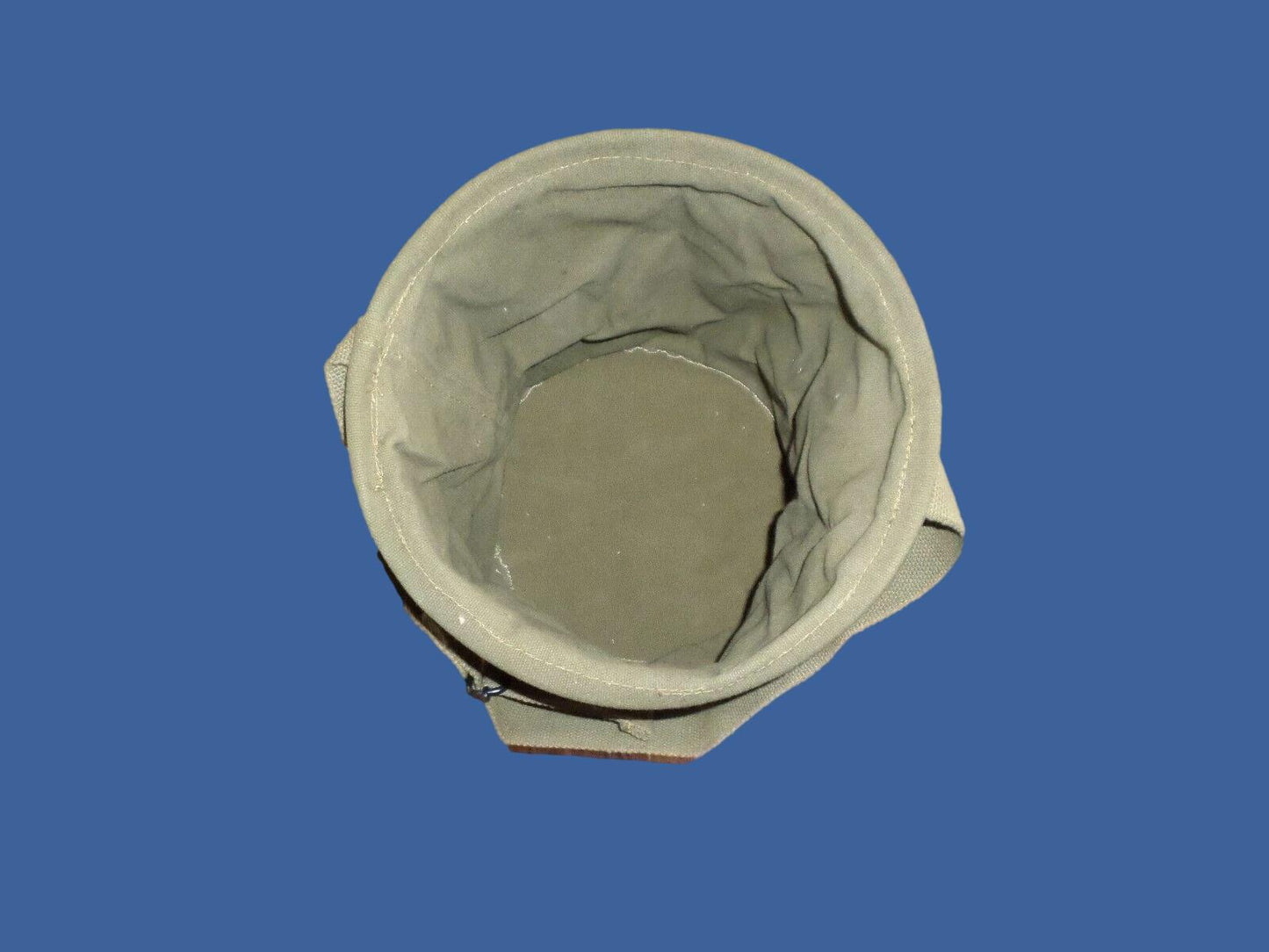 COLLAPSIBLE CANVAS WATER BUCKET 2 GALLON PAIL WITH CARRY HANDLES OD GREEN