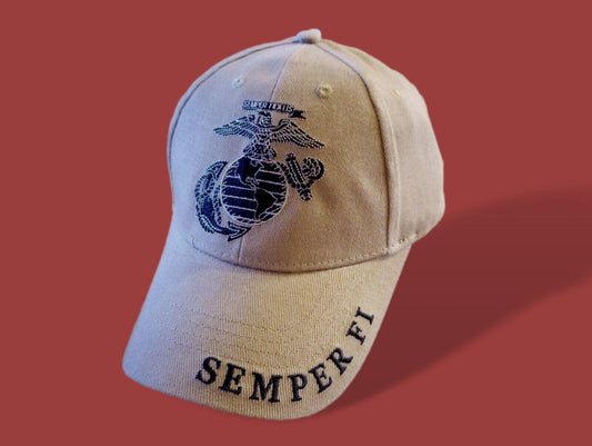 U.S Military Marine Corps EGA Hat Semper Fi Embroidered USMC Licensed Ball Cap