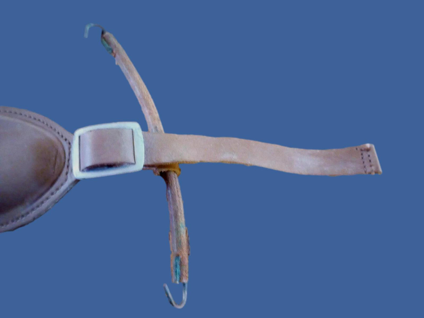 WWII U.S MILITARY NAVY HELMET TALKER LEATHER CHIN STRAP NOS ORIGINAL