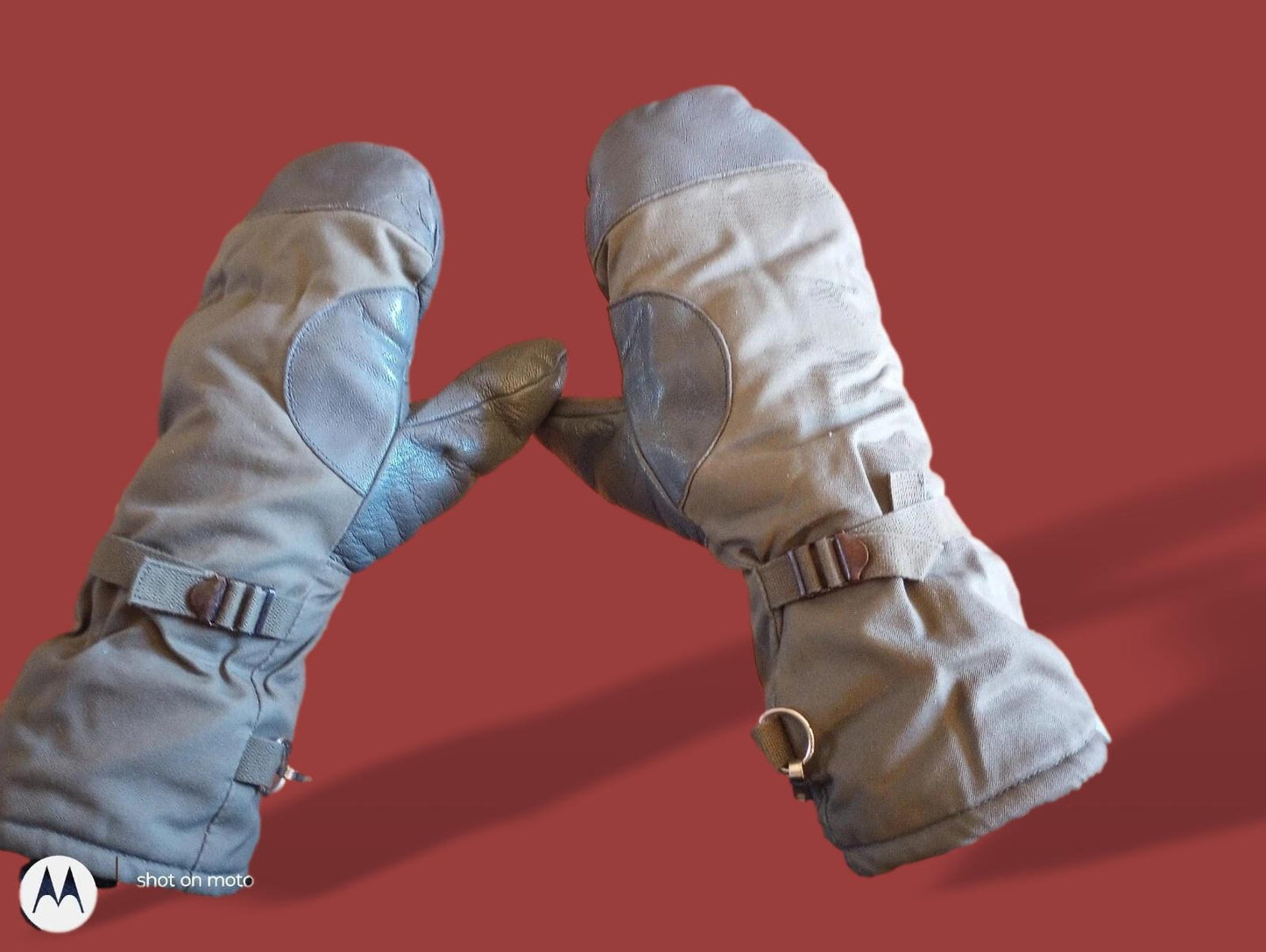 GERMAN MILITARY LINED MITTENS ARMY COLD WEATHER LEATHER PALMS SURPLUS