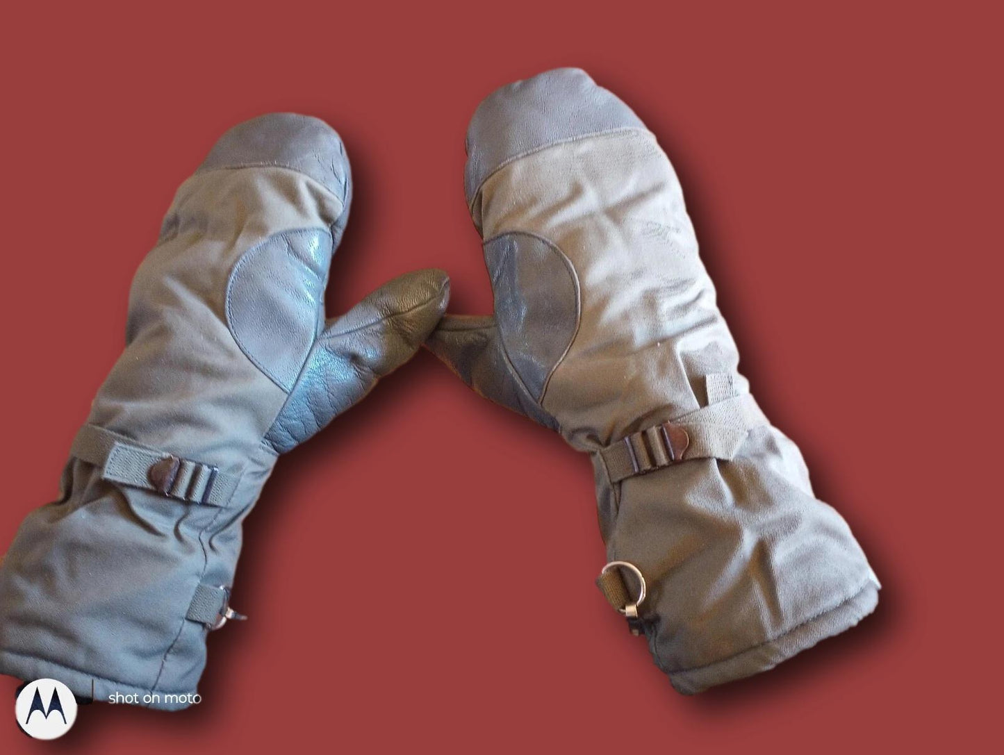 GERMAN MILITARY LINED MITTENS ARMY COLD WEATHER LEATHER PALMS SURPLUS