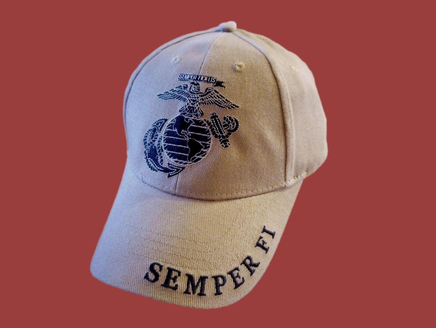 U.S Military Marine Corps EGA Hat Semper Fi Embroidered USMC Licensed Ball Cap