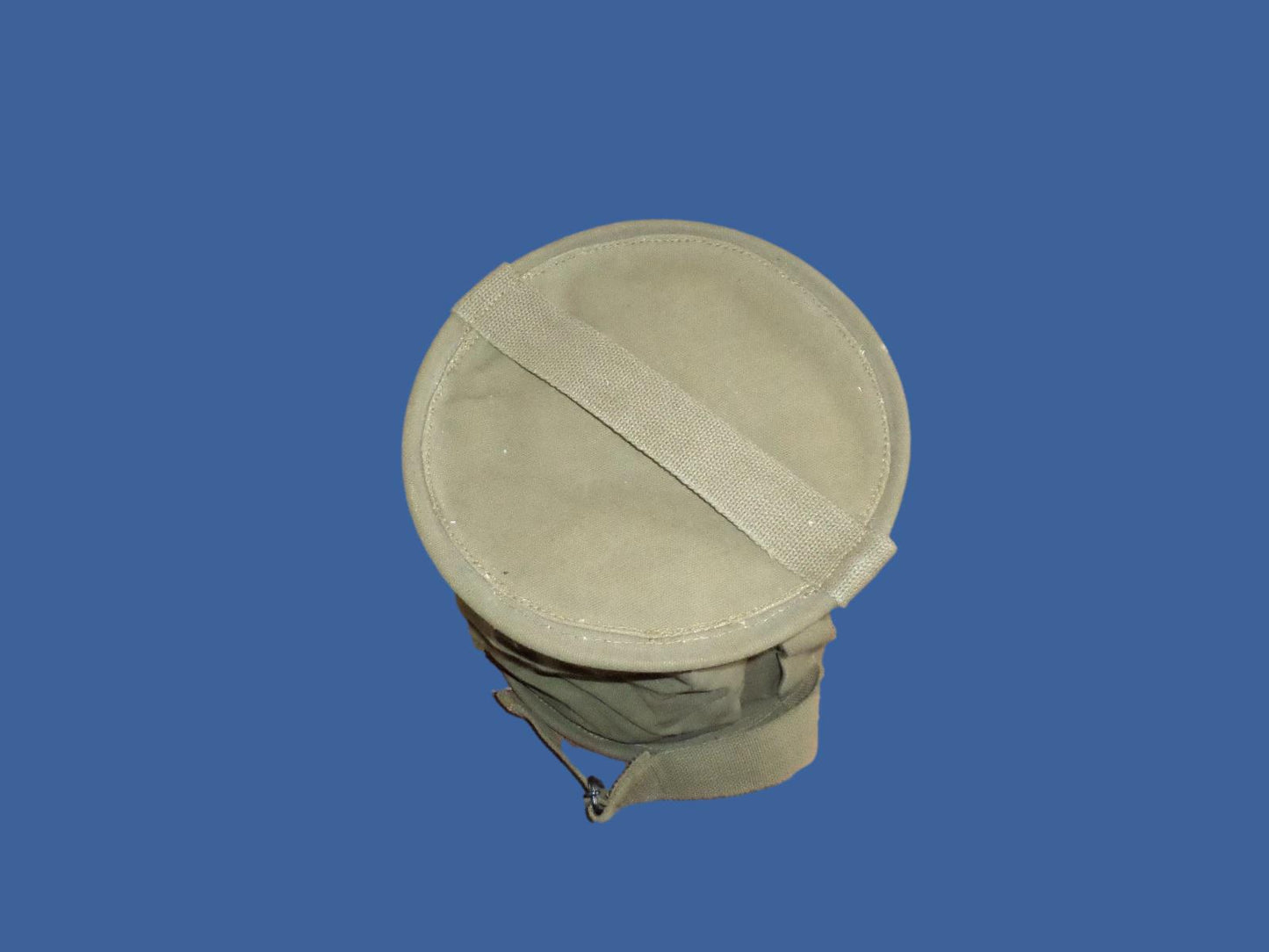 COLLAPSIBLE CANVAS WATER BUCKET 2 GALLON PAIL WITH CARRY HANDLES OD GREEN