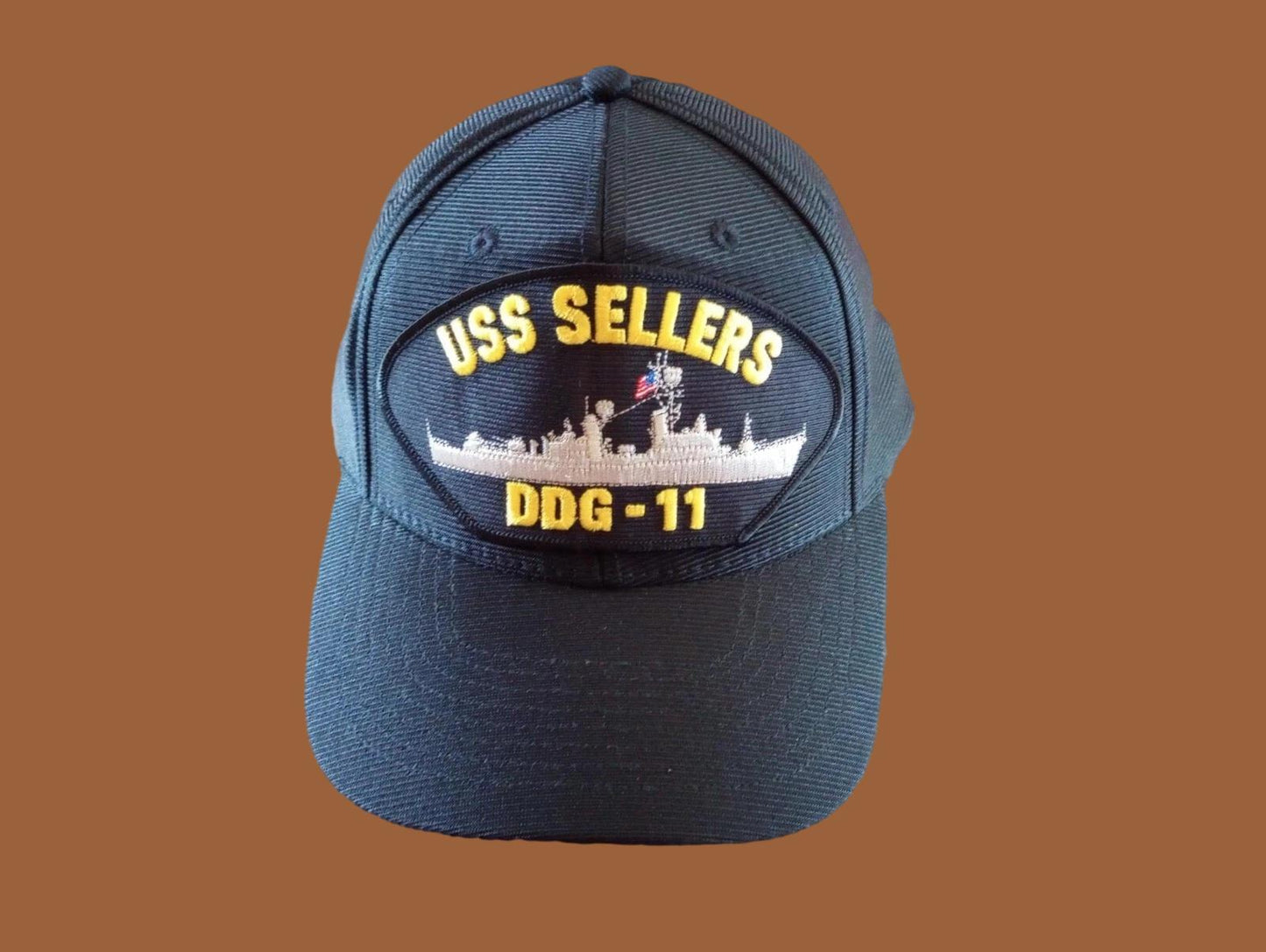 USS SELLERS DDG-11 U.S NAVY SHIP HAT U.S MILITARY OFFICIAL BALL CAP U.S.A MADE