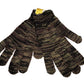 BROWN CAMOUFLAGE  FLEECE GLOVES  MADE IN THE U.S.A  BRONER GLOVE COMPANY