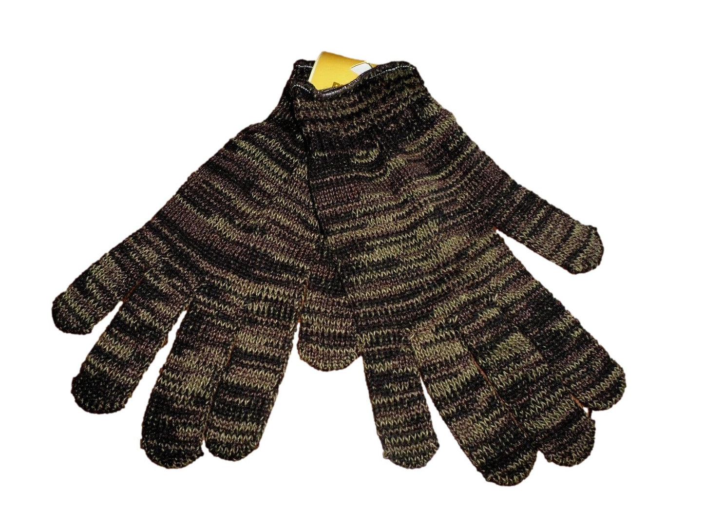 BROWN CAMOUFLAGE  FLEECE GLOVES  MADE IN THE U.S.A  BRONER GLOVE COMPANY