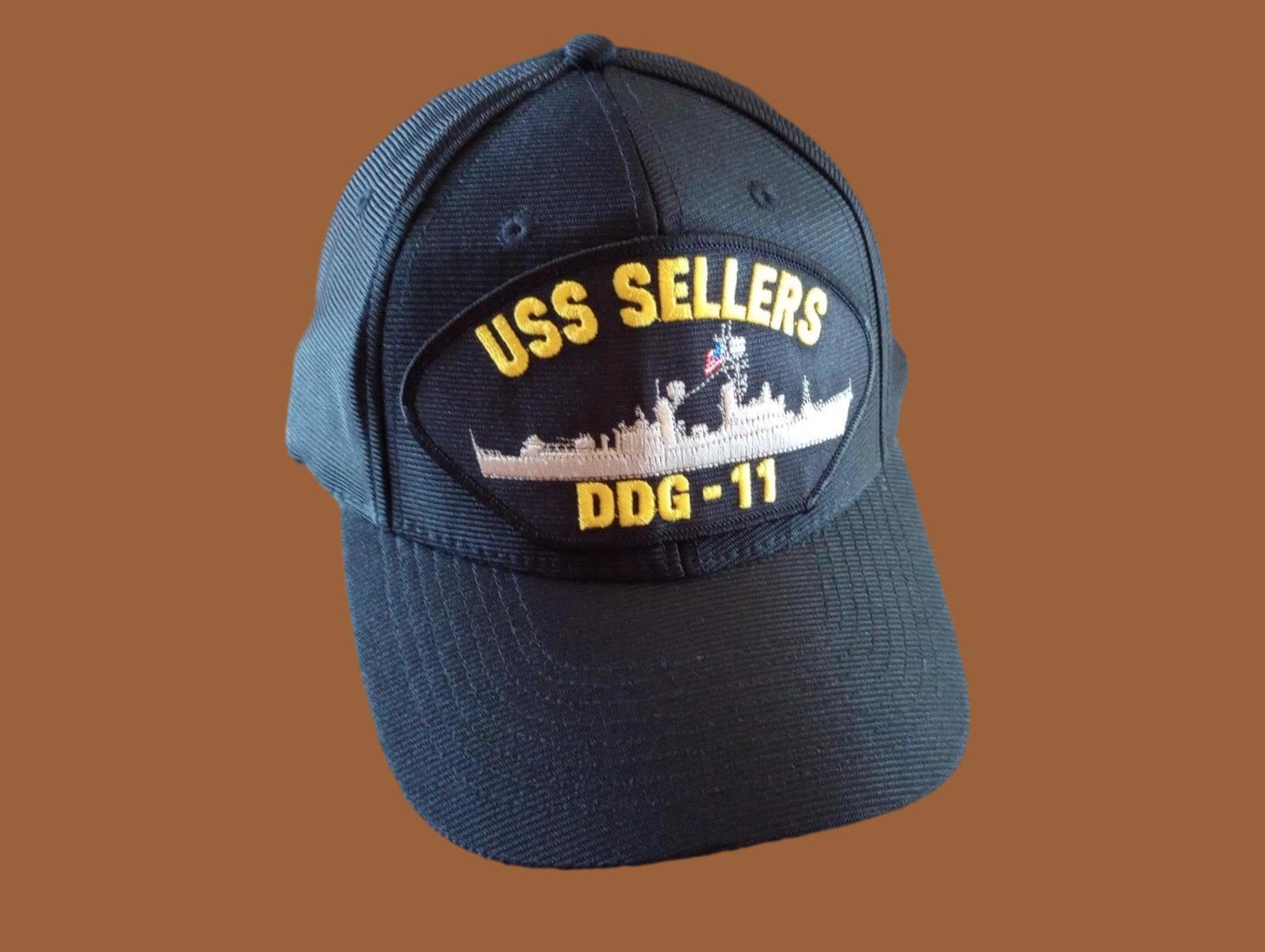 USS SELLERS DDG-11 U.S NAVY SHIP HAT U.S MILITARY OFFICIAL BALL CAP U.S.A MADE