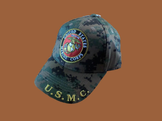 U.S Military Marine Corps EGA Embroidered USMC Licensed Baseball Hat Cap