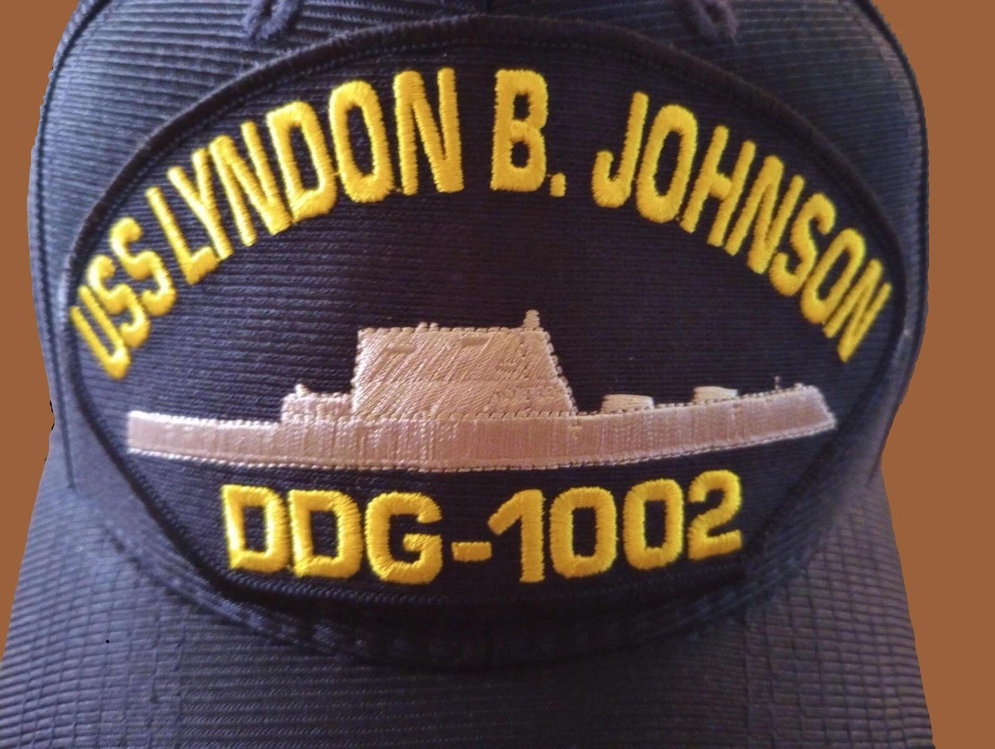 USS LYNDON B JOHNSON DDG-1002 NAVY SHIP HAT U.S MILITARY OFFICIAL BALL CAP U.S.A