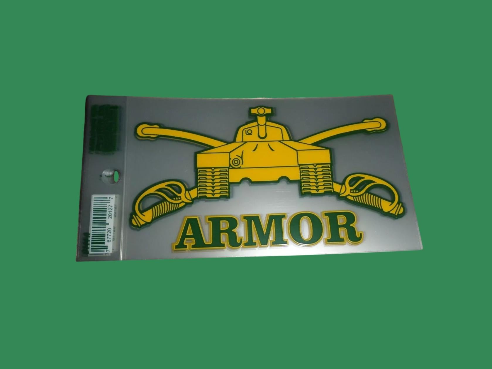 U.S MILITARY ARMY ARMORED WINDOW DECAL BUMPER STICKER U.S ARMOR – Clay ...