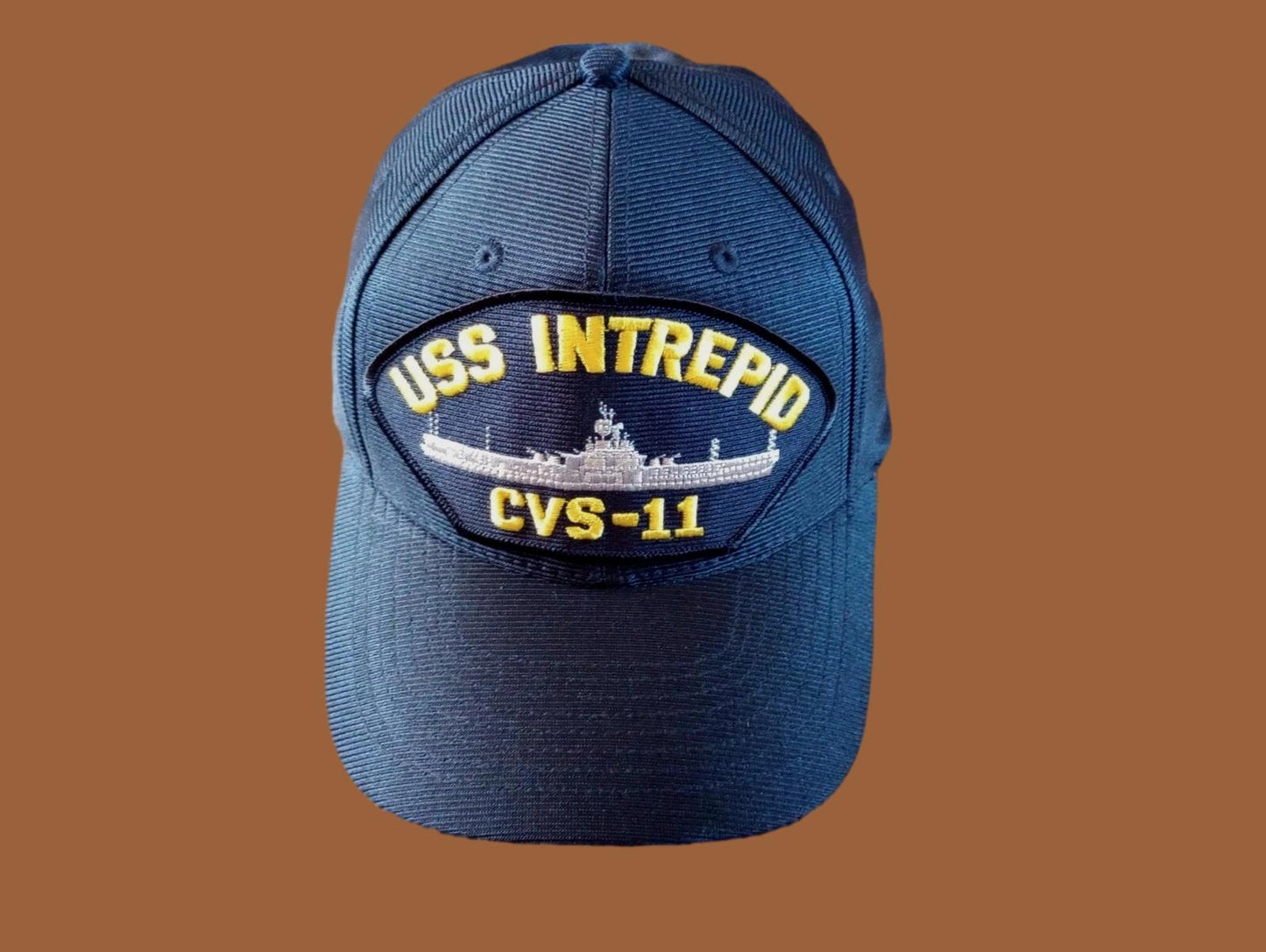 USS INTREPID CVS-11 NAVY SHIP HAT U.S MILITARY OFFICIAL BALL CAP U.S.A MADE