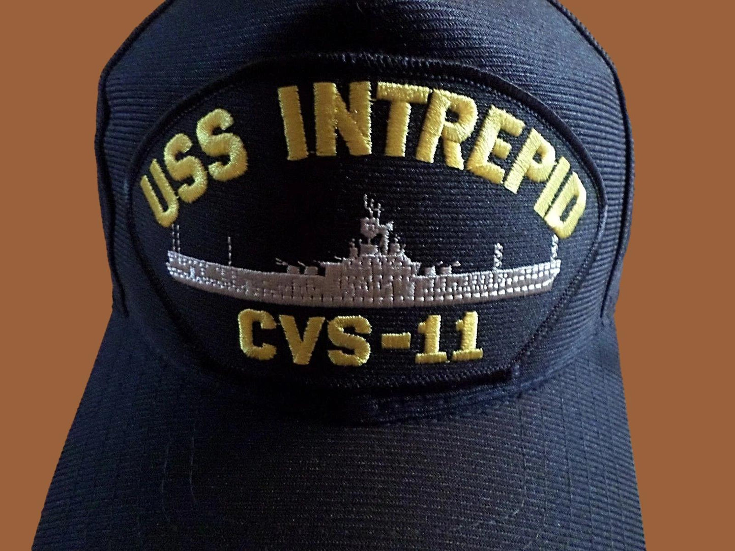 USS INTREPID CVS-11 NAVY SHIP HAT U.S MILITARY OFFICIAL BALL CAP U.S.A MADE