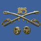 15th CAVALRY SWORDS SABERS MILITARY HAT PIN 15th CAVALRY REGIMENT BADGE U.S ARMY