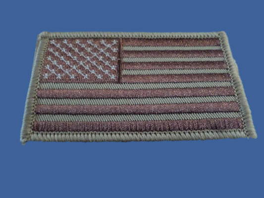 U.S AMERICAN FLAG ARM PATCH DESERT CAMO SAND BROWN ARMY MARINES AIR FORCE NAVY