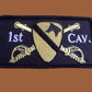 U.S MILITARY ARMY 1ST CAVALRY HAT ARM PATCH 3 3/4" X 2 " 1ST CAV