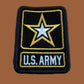 U.S MILITARY ARMY STAR LOGO PATCH U.S ARMY STAR EMBROIDERED SHOULDER HAT PATCH
