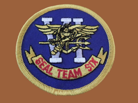 U.S MILITARY NAVY SEAL TEAM SIX PATCH 3" X 3" EMBROIDERED HEAT TRANSFER PATCH