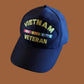 U.S MILITARY VIETNAM VETERAN HAT U.S MILITARY OFFICIAL BALL CAP U.S.A MADE
