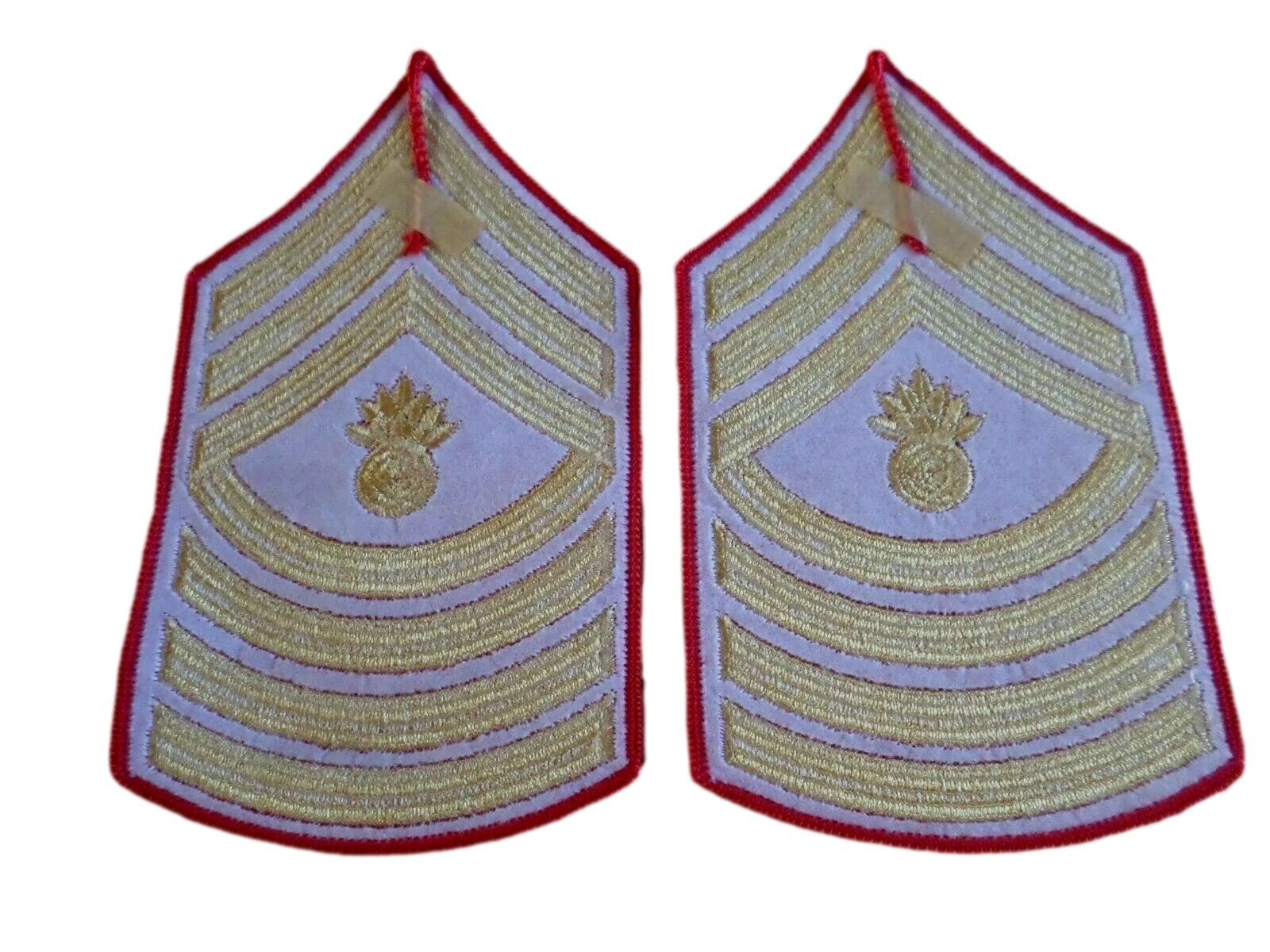 MARINE CORPS MASTER GUNNERY SGT SHOULDER PATCHES DRESS BLUES UNIFORM C Clay's Military MARINE CORPS MASTER GUNNERY SGT SHOULDER PATCHES DRESS BLUES UNIFORM C Clay's Military