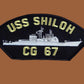 USS SHILOH CG-67 U.S NAVY SHIP HAT PATCH U.S.A MADE HEAT TRANSFER