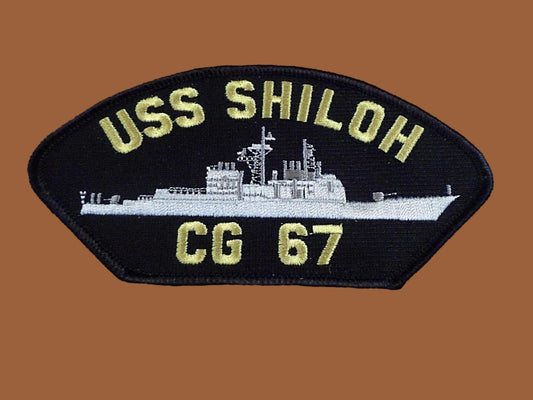 USS SHILOH CG-67 U.S NAVY SHIP HAT PATCH U.S.A MADE HEAT TRANSFER
