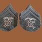 U.S MILITARY WWI CORPORAL PATCHES QUARTERMASTER 1 PAIR 2 PATCHES