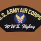 U.S MILITARY ARMY AIR CORPS WWII FLY HAT PATCH ARMY AIR CORPS AIR FORCE U.S.A M
