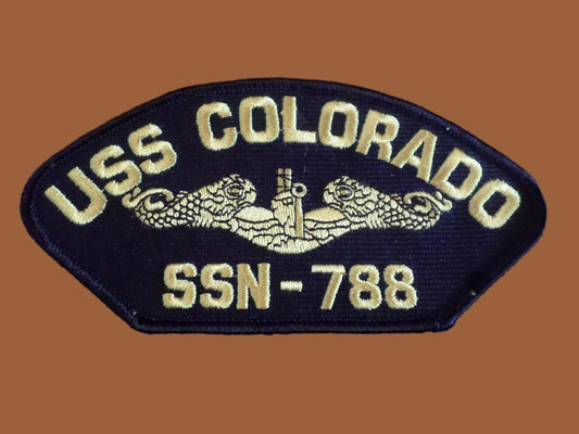 U.S NAVY USS COLORADO SSN-788 SUBMARINE HAT PATCH U.S.A MADE