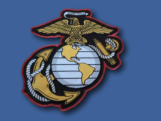 U.S MILITARY MARINE CORPS EAGLE GLOBE & ANCHOR EGA OVERSIZE BACK PATCH 10 X10.5