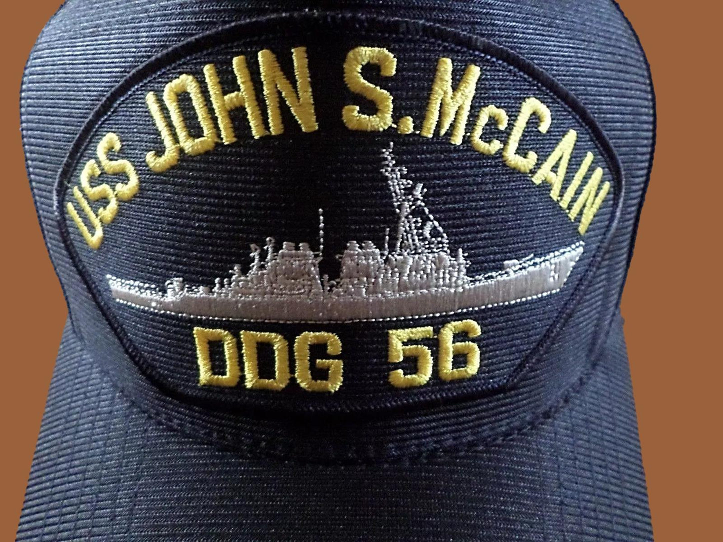 U.S NAVY USS JOHN S McCAIN DDG 56 NAVY SHIP HAT U.S MILITARY OFFICIAL CAP USA