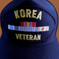 U.S MILITARY KOREA VETERAN HAT U.S MILITARY OFFICIAL BALL CAP U.S.A MADE